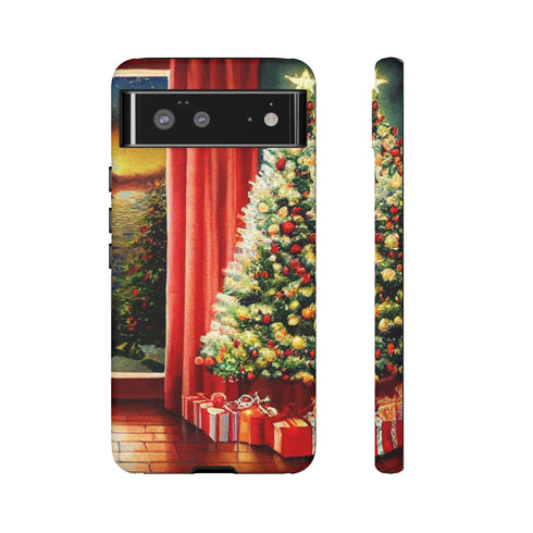 Christmas Tree in Cozy Holiday Home - Impact Resistant Phone Case Google Pixel 6 Matte